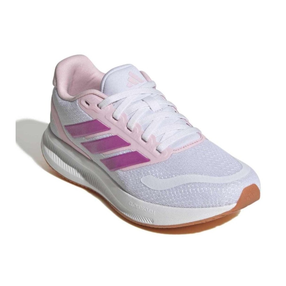 Adidas Runfalcon 5 J Kids Running Shoes White Pink Purple JP9396 Size 6Y